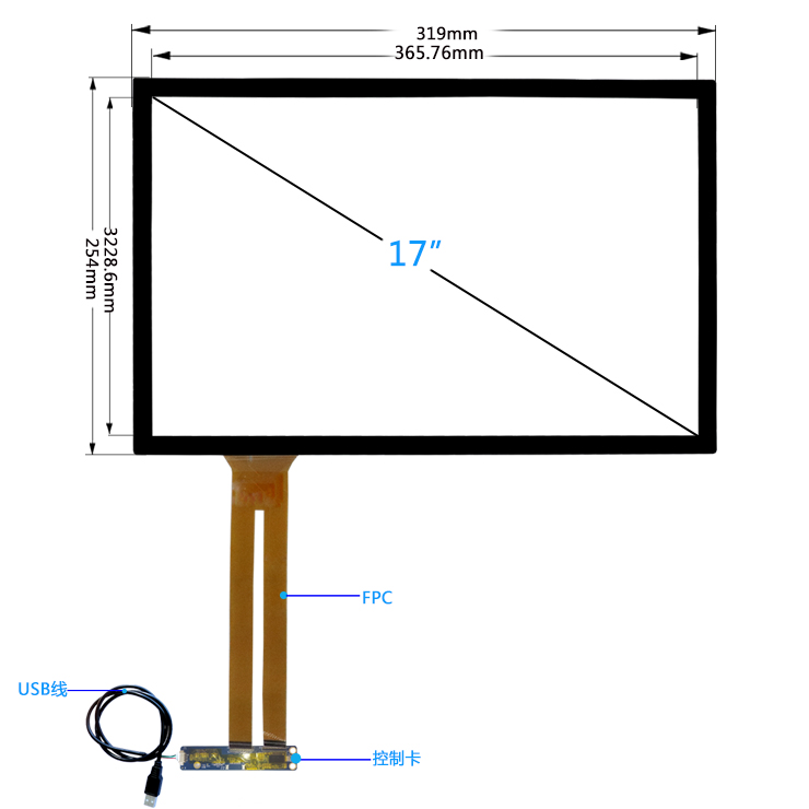 17寸电容触摸屏